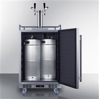 SUMMIT 24" Wide Dual Tap Built-In Indoor/Outdoor Commercial Beer Kegerator (Alternate View 4)