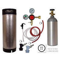 Basic Homebrew Keg Kit - BALL LOCK - Taprite Regulator / 