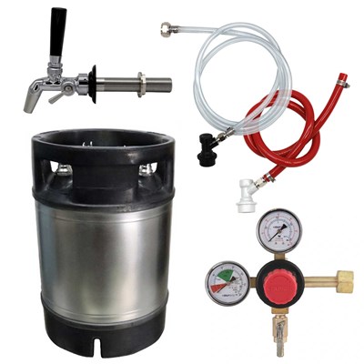 Refrigerator Draft Soda & Seltzer Kit with Keg / Handheld Draft Soda & Seltzer Kit with Keg