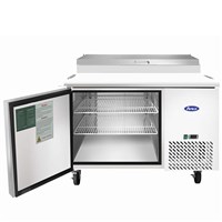 Atosa 44-in Refrigerated Pizza Prep Table w/ 6 Stainless Steel Pans (Alternate View 2)