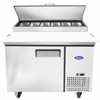 Atosa 44-in Refrigerated Pizza Prep Table w/ 6 Stainless Steel Pans (Alternate View 3)