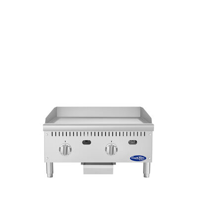Atosa CookRite ATG-2424-C 24" Thermostatic Chrome Griddle, 60,000 BTU (Alternate View 1)