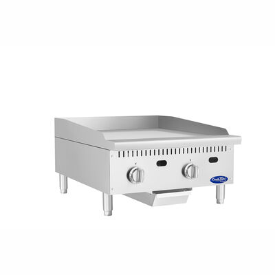 Atosa CookRite ATG-2424-C 24" Thermostatic Chrome Griddle, 60,000 BTU (Alternate View 2)