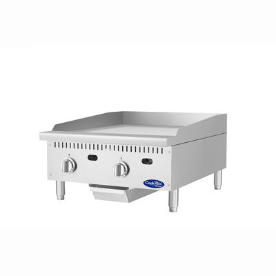 Atosa CookRite ATG-2424-C 24" Thermostatic Chrome Griddle, 60,000 BTU (Alternate View 3)