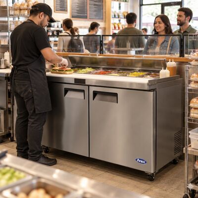 Atosa MSF8307GR-NTCV 60-Inch Mega Top Sandwich Prep Table (Alternate View 5)