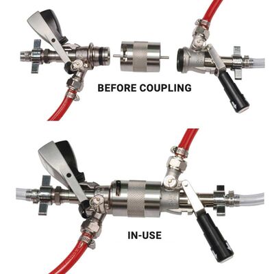 Dual Cleaning Flusher - Sanke D & S Couplers (Alternate View 4)