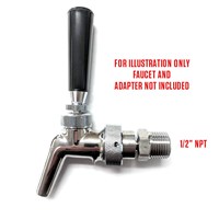 1/2" MPT X 1/4" MFL Adapter (SS) (Alternate View 3)