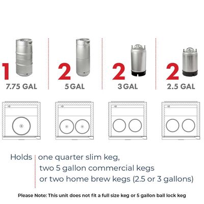 ADA Compliant Stainless Kegerator w/ Right Hinge (32" Tall / 24" Wide) (Alternate View 4)