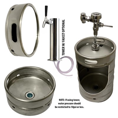 Keg Bathroom Fixtures Package for Pub / Brewery / Man Cave (Alternate View 3)