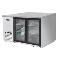 Atosa 48-in Stainless Steel Back Bar Cooler w/ Glass Doors (Alternate View 3)
