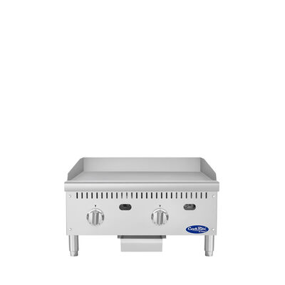 Atosa CookRite ATG-2424-S 24" Thermostatic Polished Steel Griddle, 60,000 BTU (Alternate View 1)