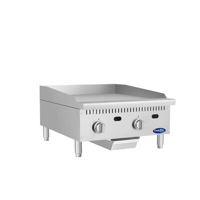 Atosa CookRite ATG-2424-S 24" Thermostatic Polished Steel Griddle, 60,000 BTU (Alternate View 4)