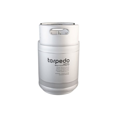 Megamouth Torpedo Keg - Stainless Steel Ball Lock Keg (5 Gallon) (Alternate View 1)