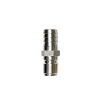 Stainless Steel Male Quick Disconnect to Big Barb (.661 inch/16.8mm) (Alternate View 1)