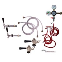 Kombucha 2 Tap Fridge Kit for Draft Kombucha - Sanke D (Alternate View 1)