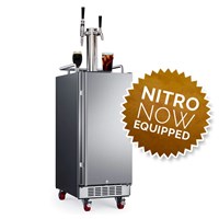 15" Compact Dual Tap Nitro + Still Empowered Kegerator (Stainless) (Alternate View 2)