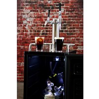 15" Compact Dual Tap Nitro + Still Empowered Kegerator (Stainless) (Alternate View 6)