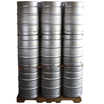 Hybrid 1/2 bbl Keg (15.5 gal) Sanke Valve w/ Removable Corny-style Lid (Full Pallet / 24 Kegs) (Alternate View 1)