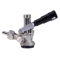 Micro Matic D System Keg Coupler w/ Stainless Probe - Tap w/ Black Handle / Micro Matic D System Keg Coupler