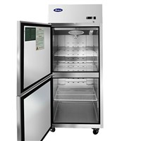 Atosa Upright Freezer / Divided Door, Left Hinged - Top Mount (Alternate View 2)