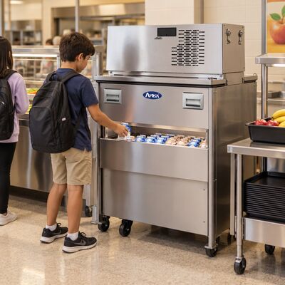 Atosa 34-inch Dual Access Milk Cooler (Alternate View 5)