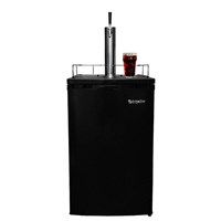 Cold Brew Coffee Kegerator - 1 Faucet (Black) / 