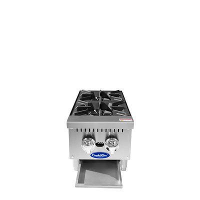CookRite 12-in Countertop 2 Burner Hotplate w/ 64,000 BTU (Alternate View 2)