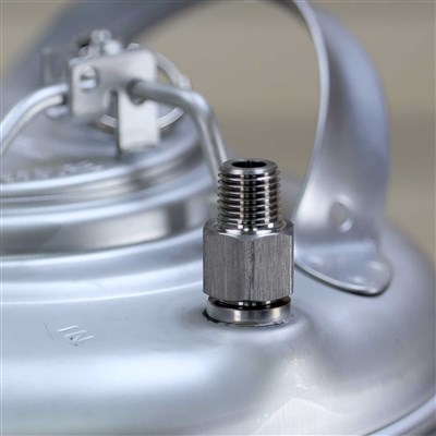 1/4" MPT Adapter Plug for Cornelius Kegs - Stainless Steel (Alternate View 2)