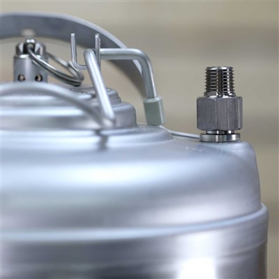 1/4" MPT Adapter Plug for Cornelius Kegs - Stainless Steel (Alternate View 3)
