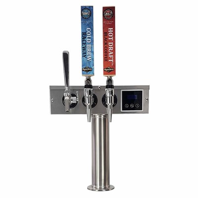 3 Faucet Hot Draft Nitro Cold Brew Coffee Tower (Alternate View 2)