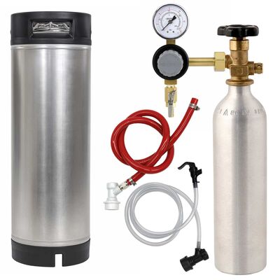 Compact Homebrew Keg Kit with CO2 Tank & Keg (Alternate View 1)