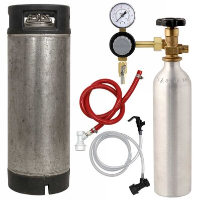 Compact Homebrew Keg Kit with CO2 Tank & Keg (Alternate View 2)