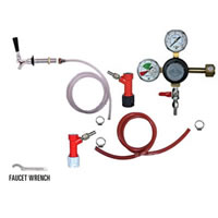Refrigerator Keg Kit - Taprite Regulator - Single Tap - PIN LOCK (Alternate View 1)