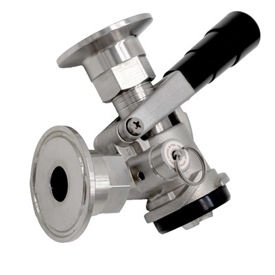 Sanke D Coupler with Tri-Clamp Fittings (SS) (Alternate View 2)