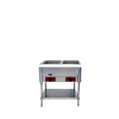 2-Well Electric Hot Food Table, 500W per Well (1000W Total, 120V) – Water Pans Included / Electric Hot Food Table, 2 Wells 500W/well, 1000W/