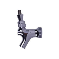 Chrome Beer Faucet - Stainless Steel Lever / 