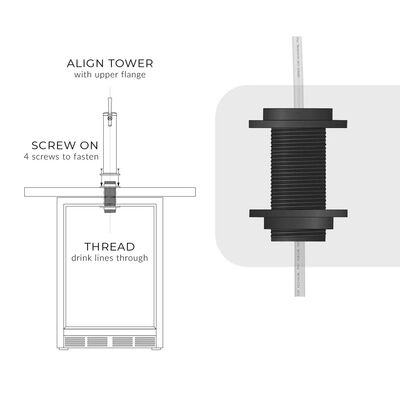 ADA Compliant Stainless Undercounter Kegerator (Alternate View 6)