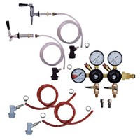 Nitro & Cold Brew 2 Tap Fridge Kit - Nitro Faucet + Standard Faucet / 