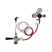 Party Keg Kit - 1 Faucet - Dual Gauge Regulator / 