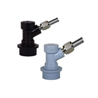 Ball Lock Disconnect Set - Threaded with Barbed Swivel Nuts / 