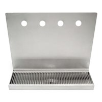 Drip Tray for 4 Draft Beer Faucets with Drain Tube / 