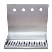 Drip Tray for 4 Draft Beer Faucets - with drain / 