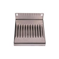 6"x6" Wall Mounted Drip Tray - Stainless Steel - with Drain / 