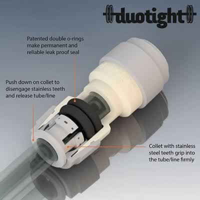 Duotight Push-In Bulkhead Fitting - 9.5 mm (3/8 in.) x 1/2 in. BSP (Alternate View 4)