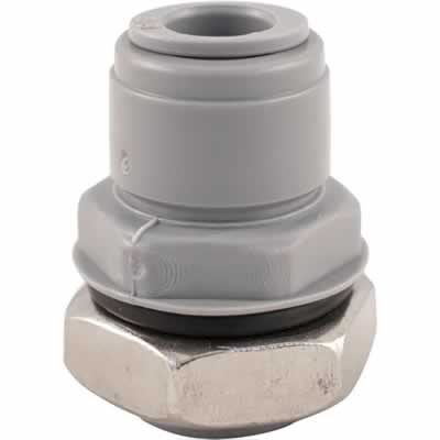 Duotight Push-In Bulkhead Fitting - 9.5 mm (3/8 in.) x 1/2 in. BSP (Alternate View 1)