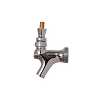 Chrome Beer Faucet - Brass Lever