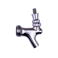 Stainless Steel Beer Faucet - Stainless Steel Lever / 