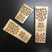 Cold Brew Coffee Wood Tap Handles (Laser Engraved) / 