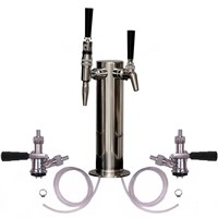 Cold Brew & Nitro Coffee Tower - 2 Faucets - Commercial Sanke D / 