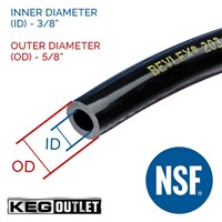 Black Beverage Hose (3/8" ID X 5/8" OD) (Alternate View 2)